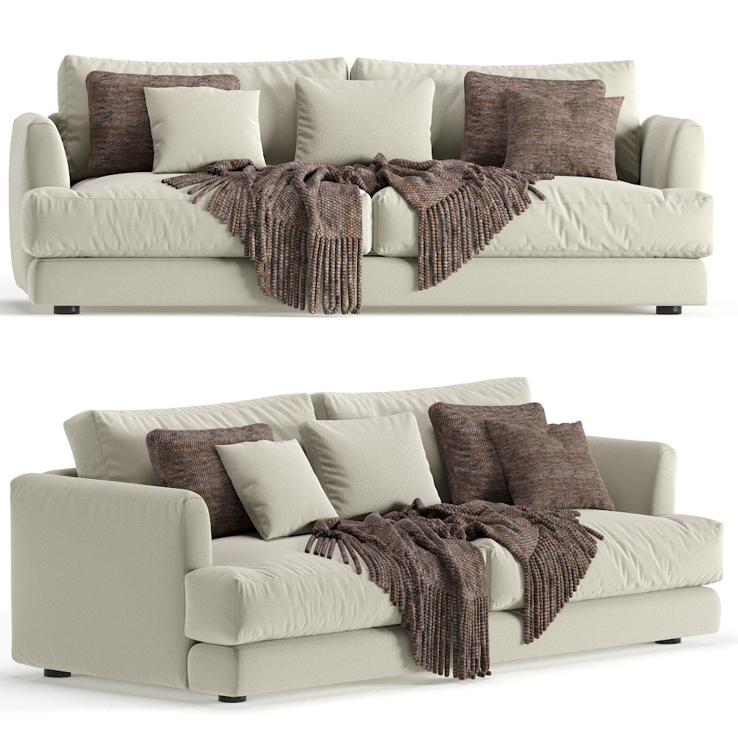 West Elm Haven Sofa 3D model_3