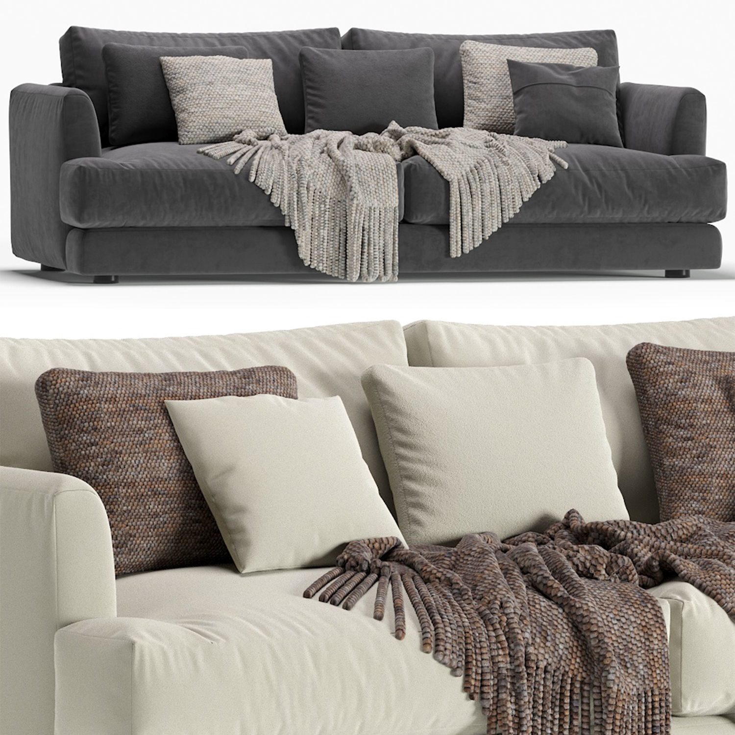 West Elm Haven Sofa 3D model_5