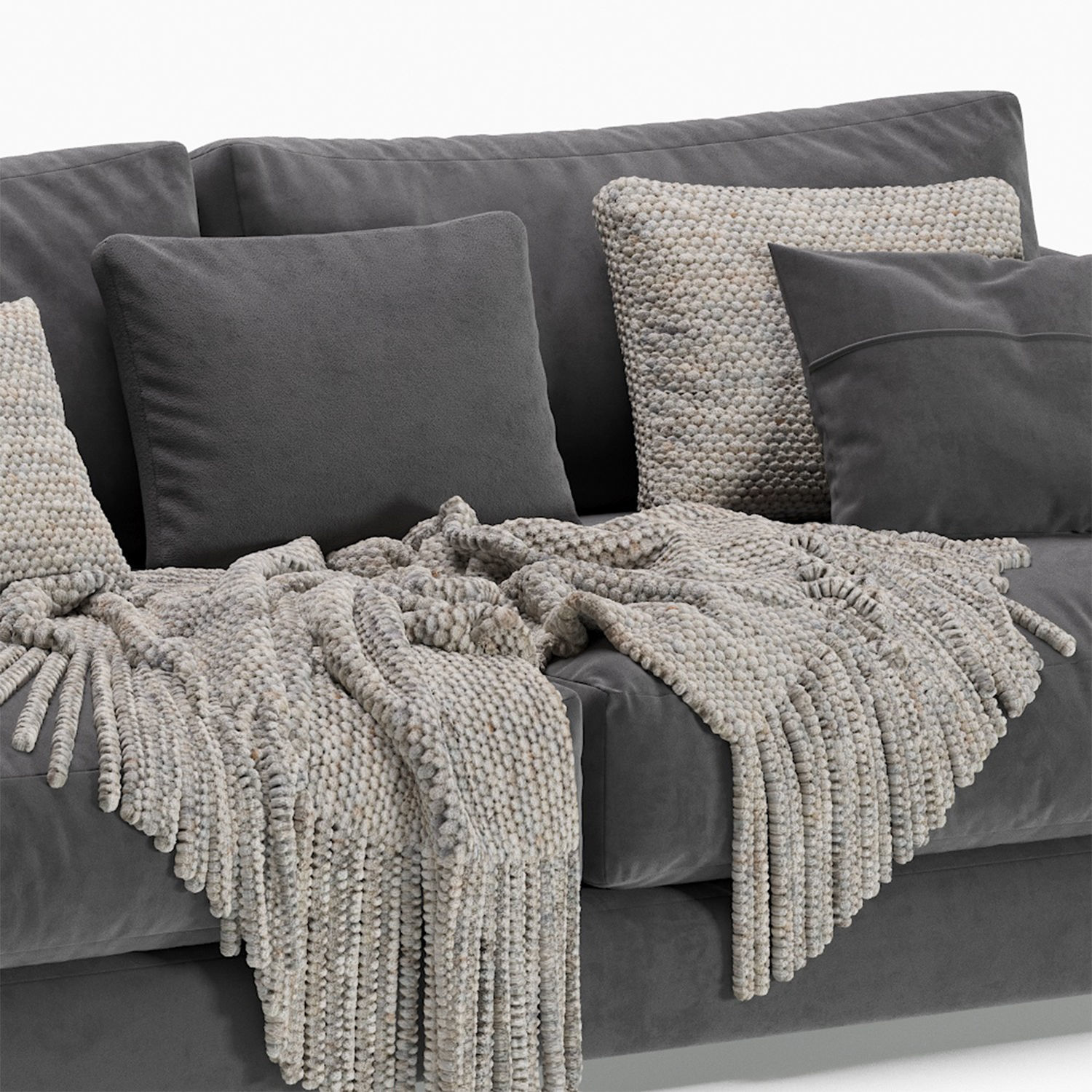 West Elm Haven Sofa 3D model_2