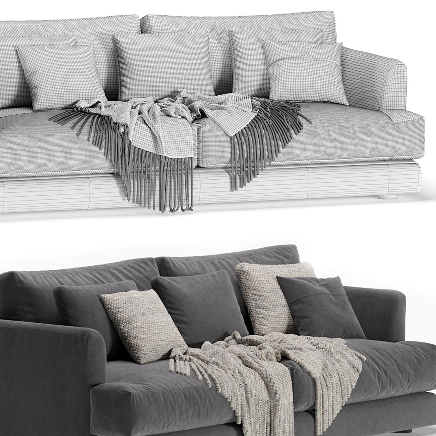 West Elm Haven Sofa 3D model_6