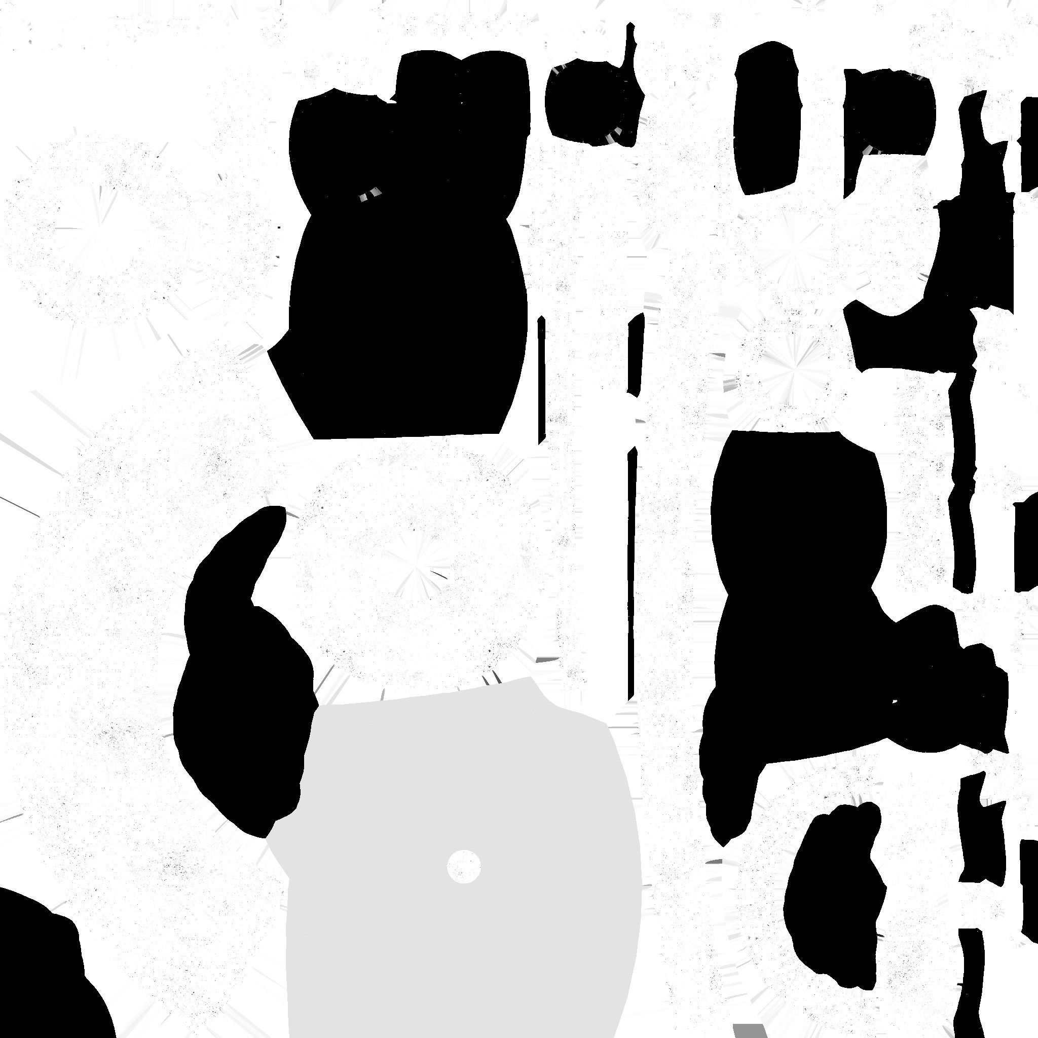 Brain Robot G10 Black Green - SciFi Character Design Low-poly 3D model_24