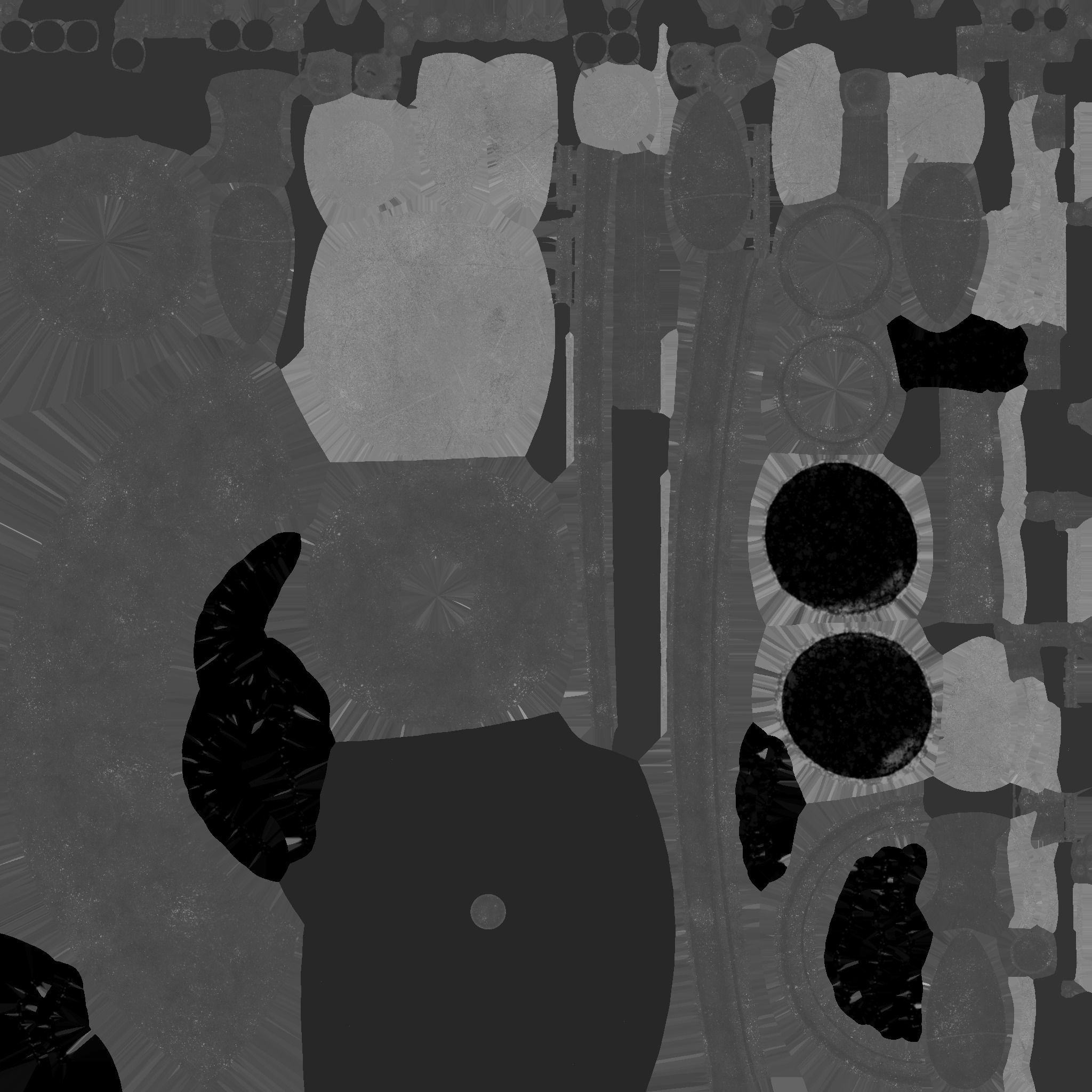 Brain Robot G10 Black Green - SciFi Character Design Low-poly 3D model_27