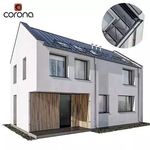 Vol 1 Modern houses collection - 17 different houses 3D model 7
