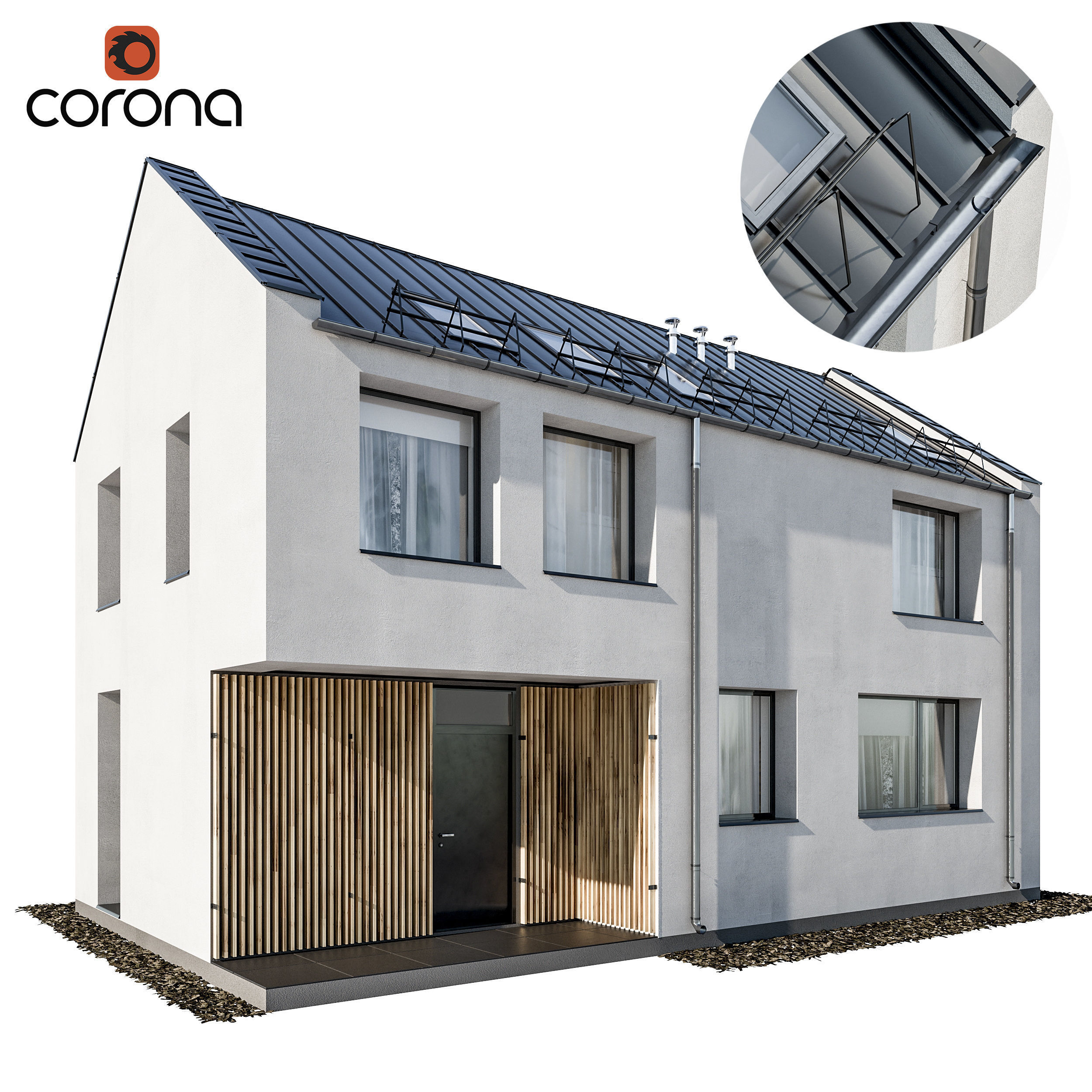 Vol 1 Modern houses collection - 17 different houses 3D model_6