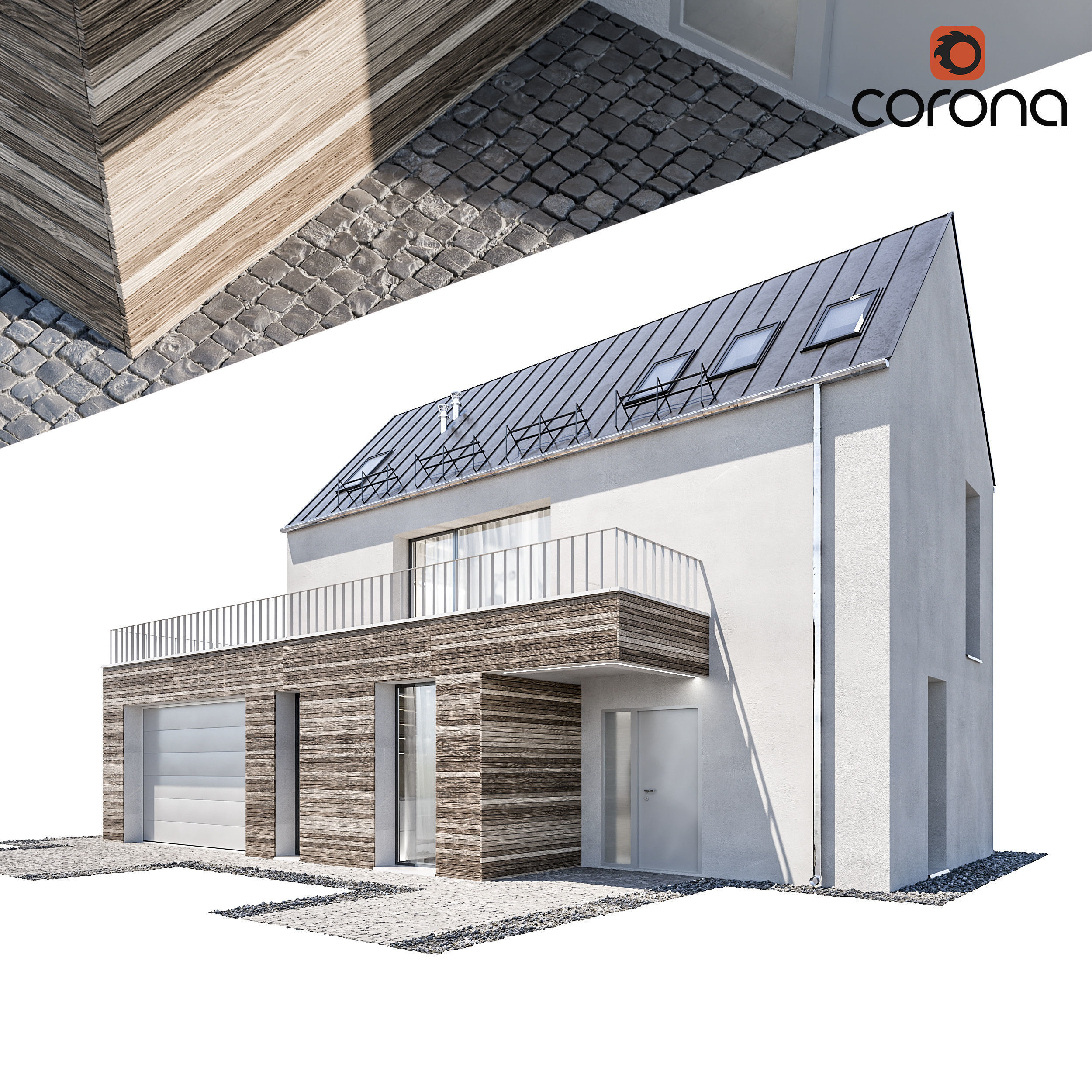 Vol 1 Modern houses collection - 17 different houses 3D model_13