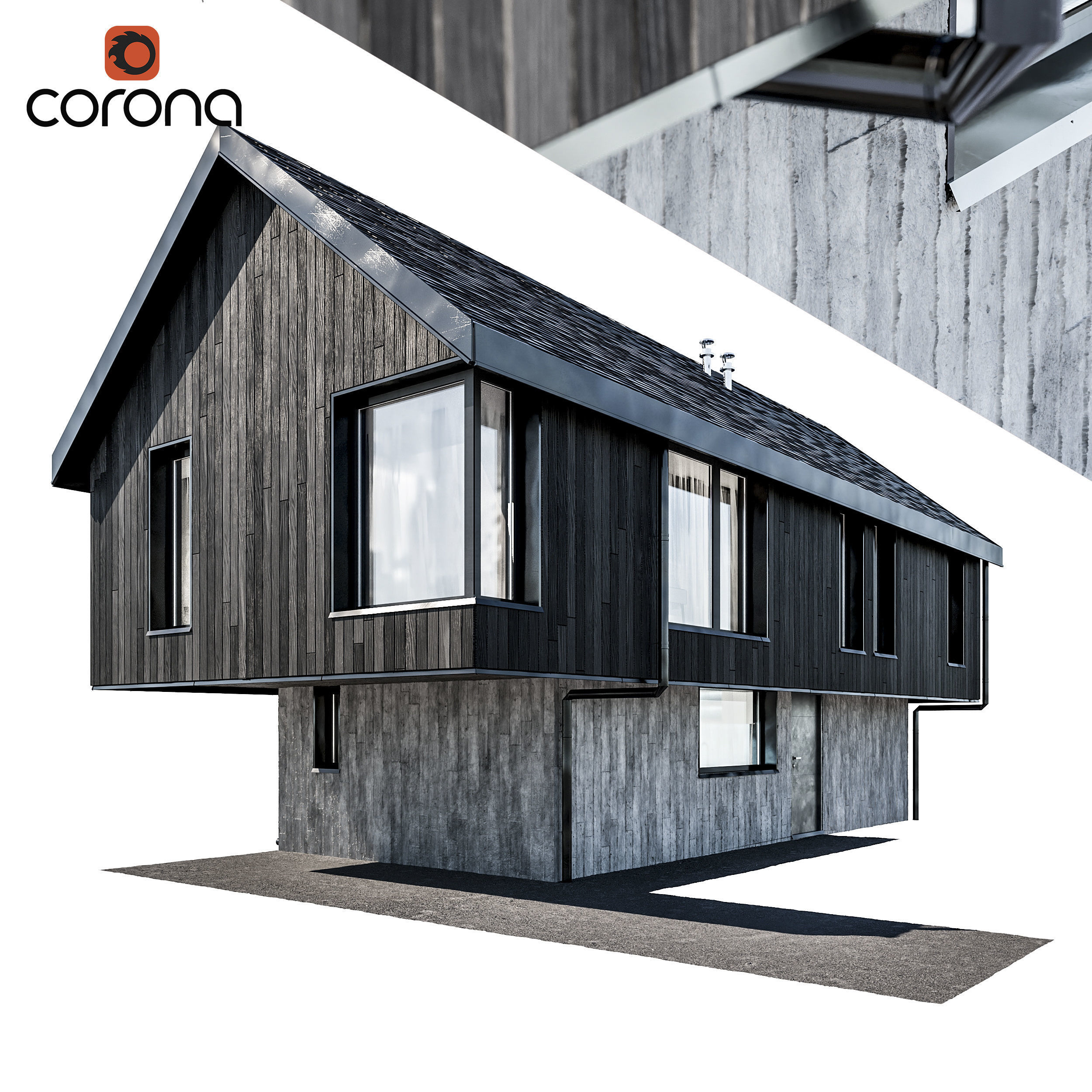 Vol 1 Modern houses collection - 17 different houses 3D model_11
