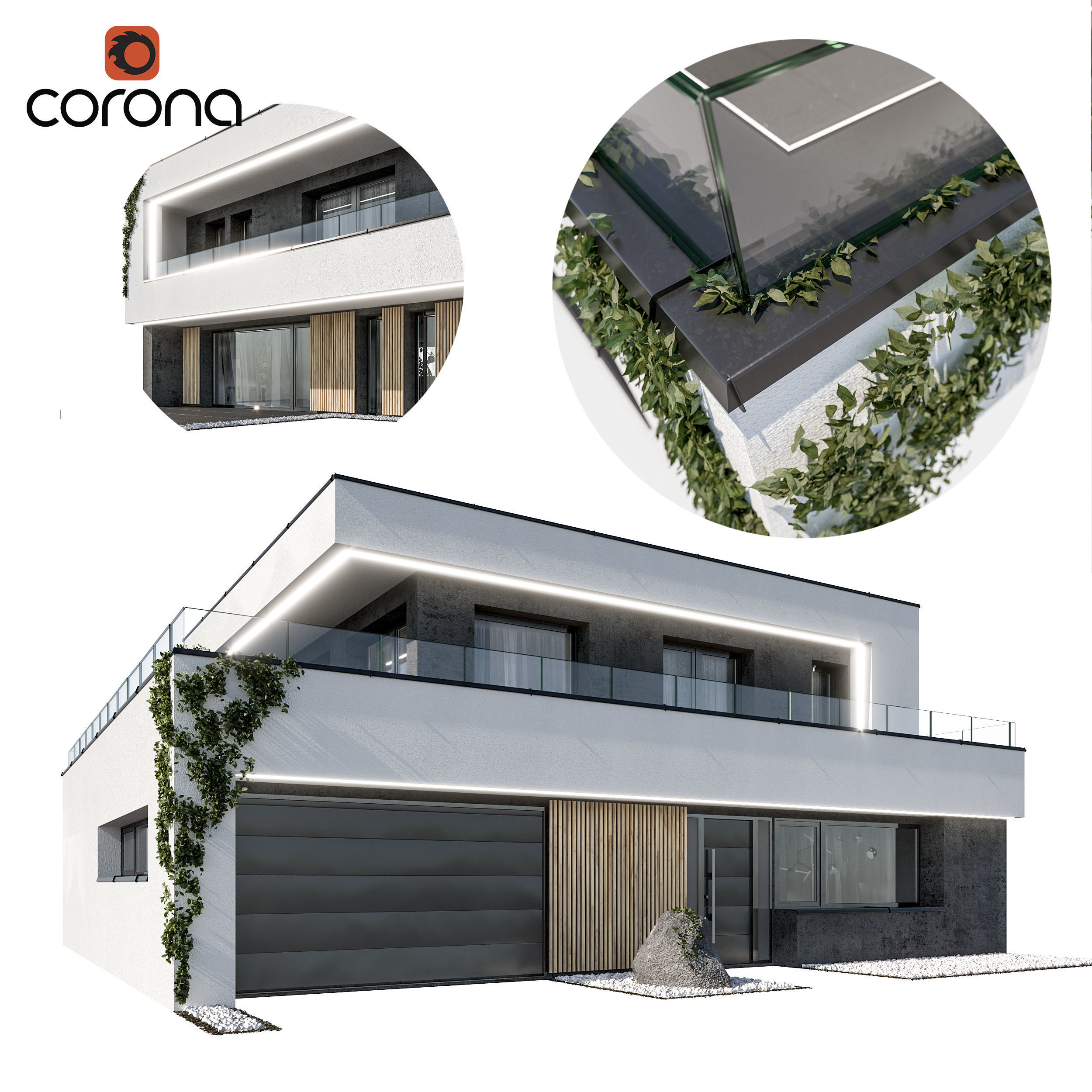 Vol 1 Modern houses collection - 17 different houses 3D model_4
