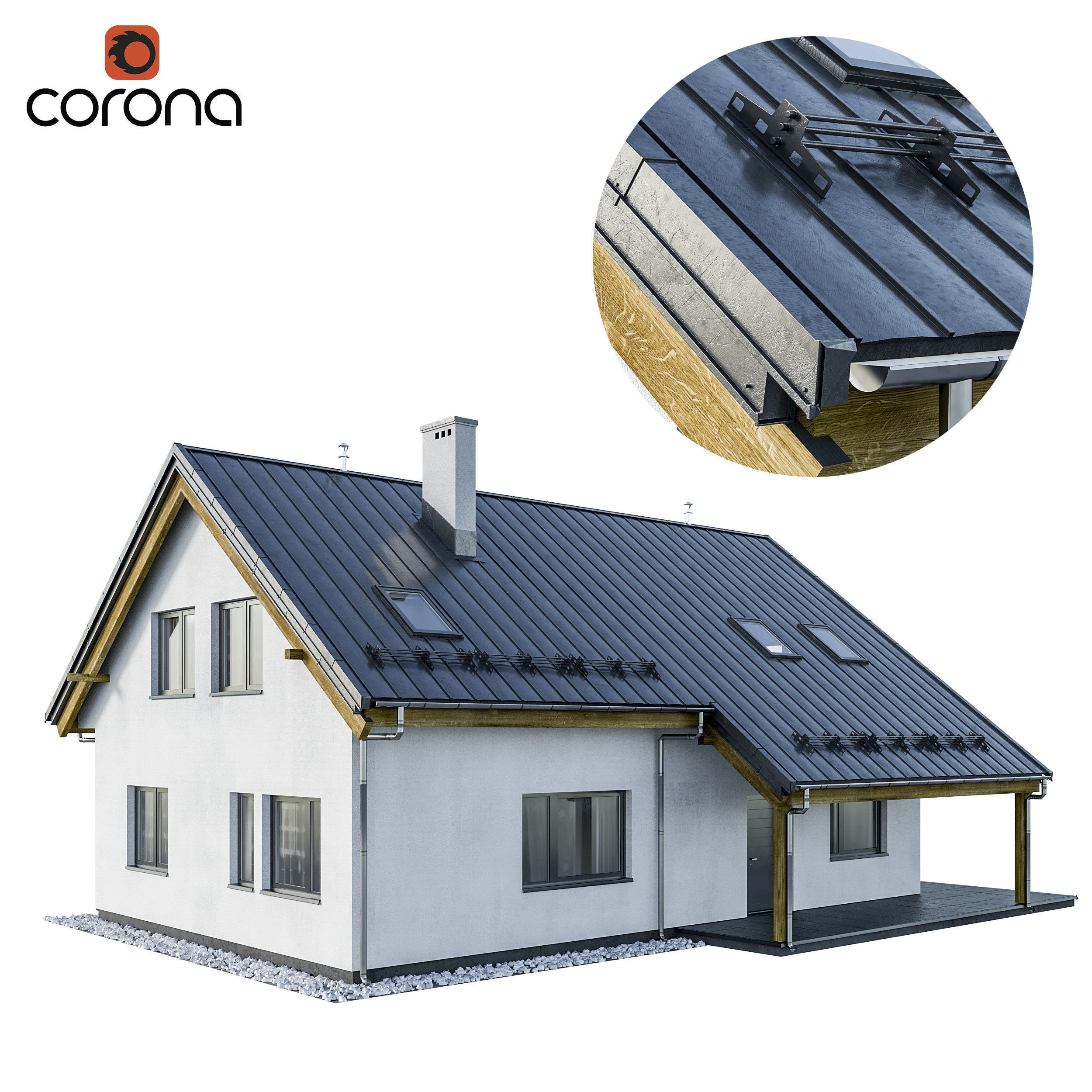 Vol 1 Modern houses collection - 17 different houses 3D model_1
