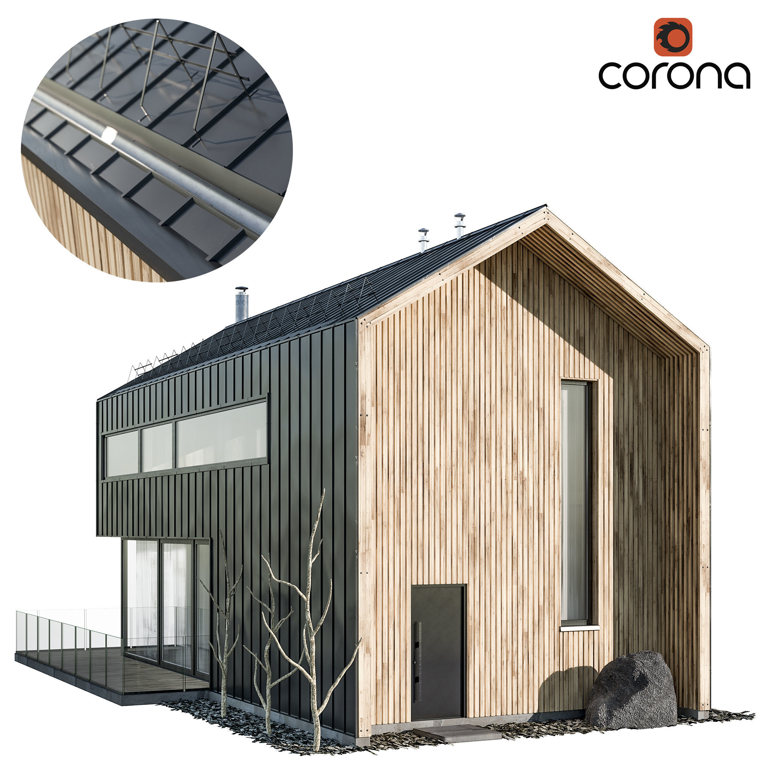 Vol 1 Modern houses collection - 17 different houses 3D model_3
