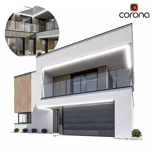 Vol 1 Modern houses collection - 17 different houses 3D model 6