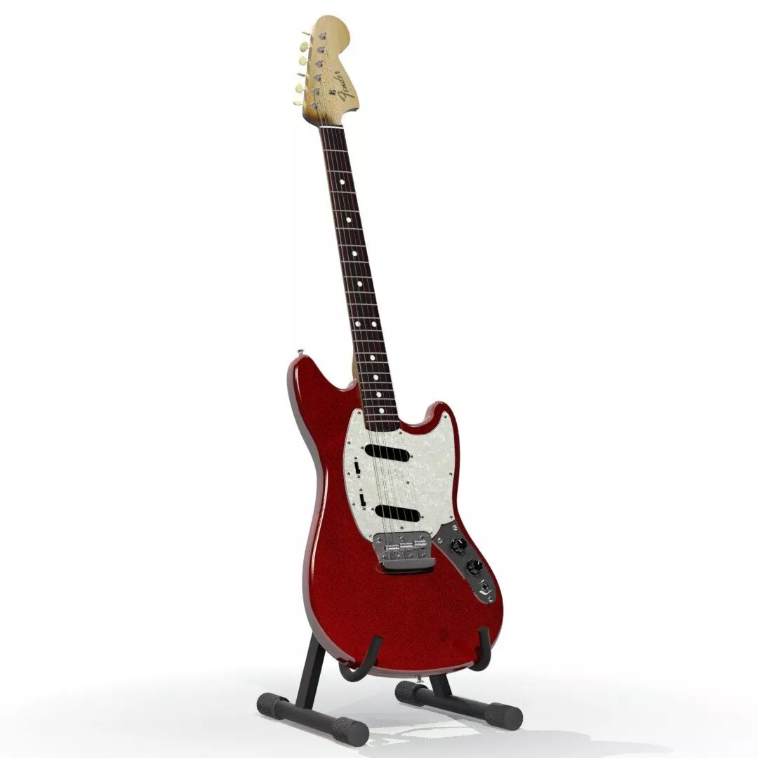 Fender 1964 Duo Sonic II Electric Guitar Free 3D model