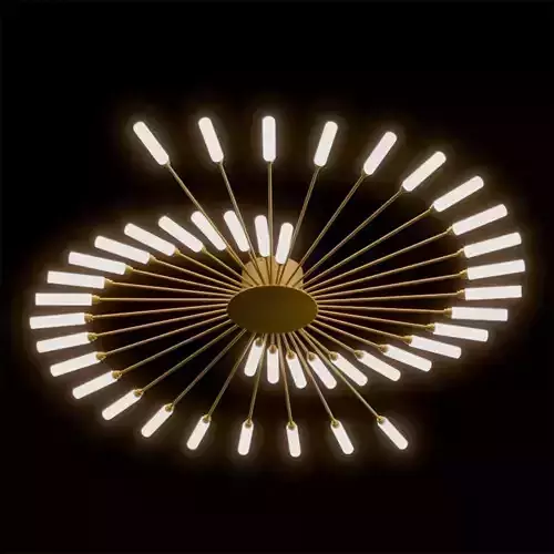 42-Light LED Ceiling Light Low-poly 3D model