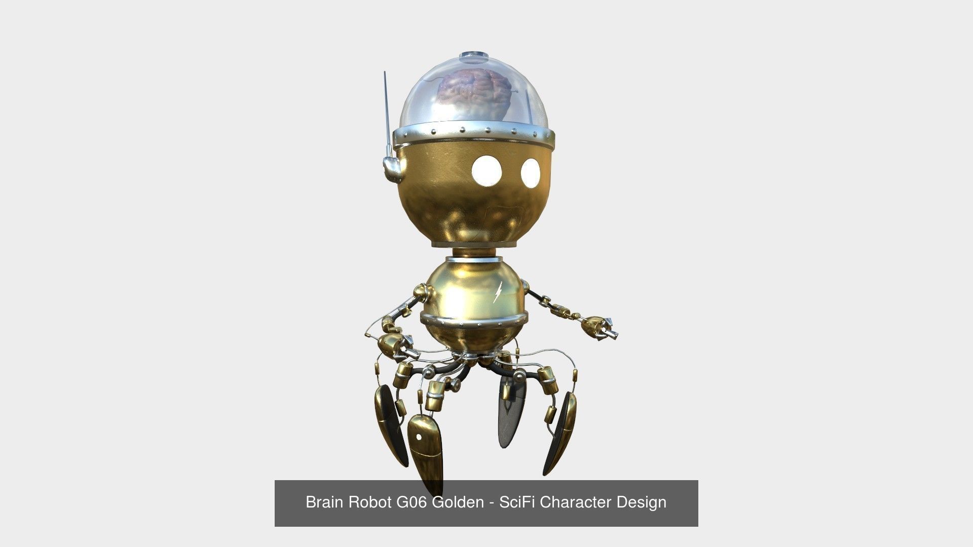 10 Brain Robots G Collection - SciFi Character Design _8
