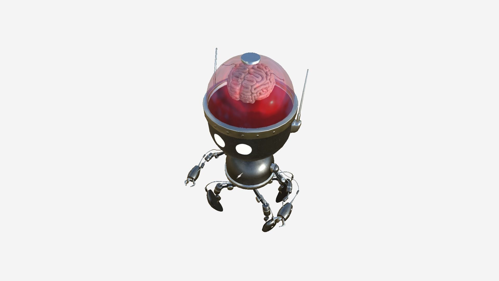 10 Brain Robots G Collection - SciFi Character Design _35