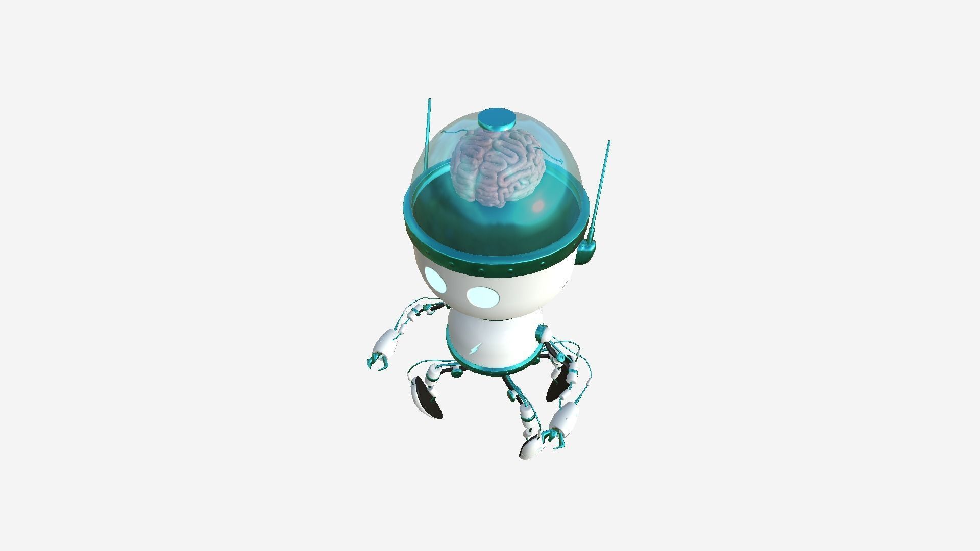 10 Brain Robots G Collection - SciFi Character Design _62