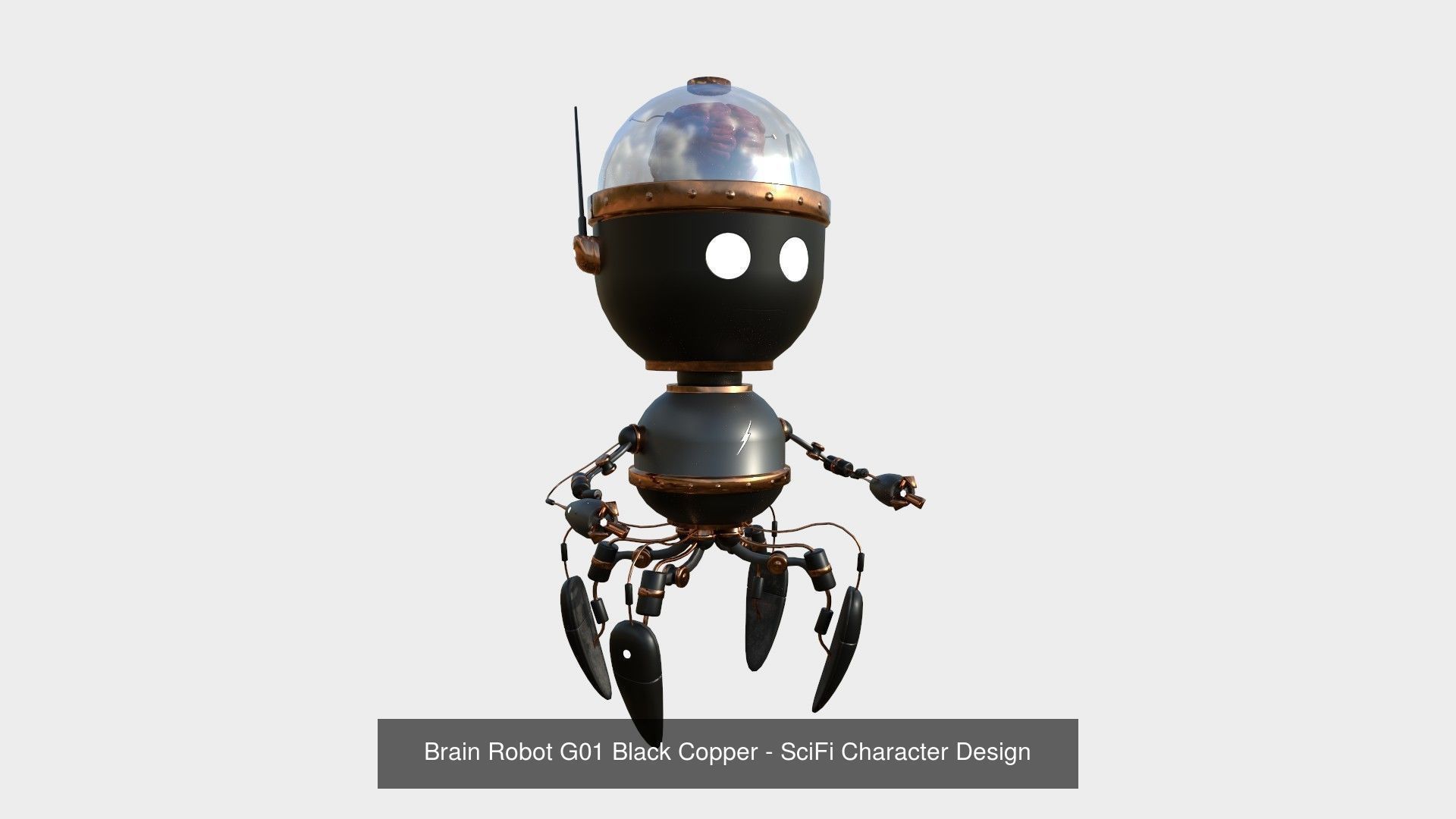 10 Brain Robots G Collection - SciFi Character Design _2