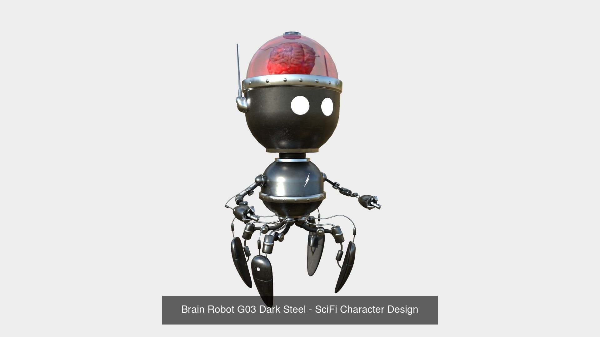 10 Brain Robots G Collection - SciFi Character Design _4