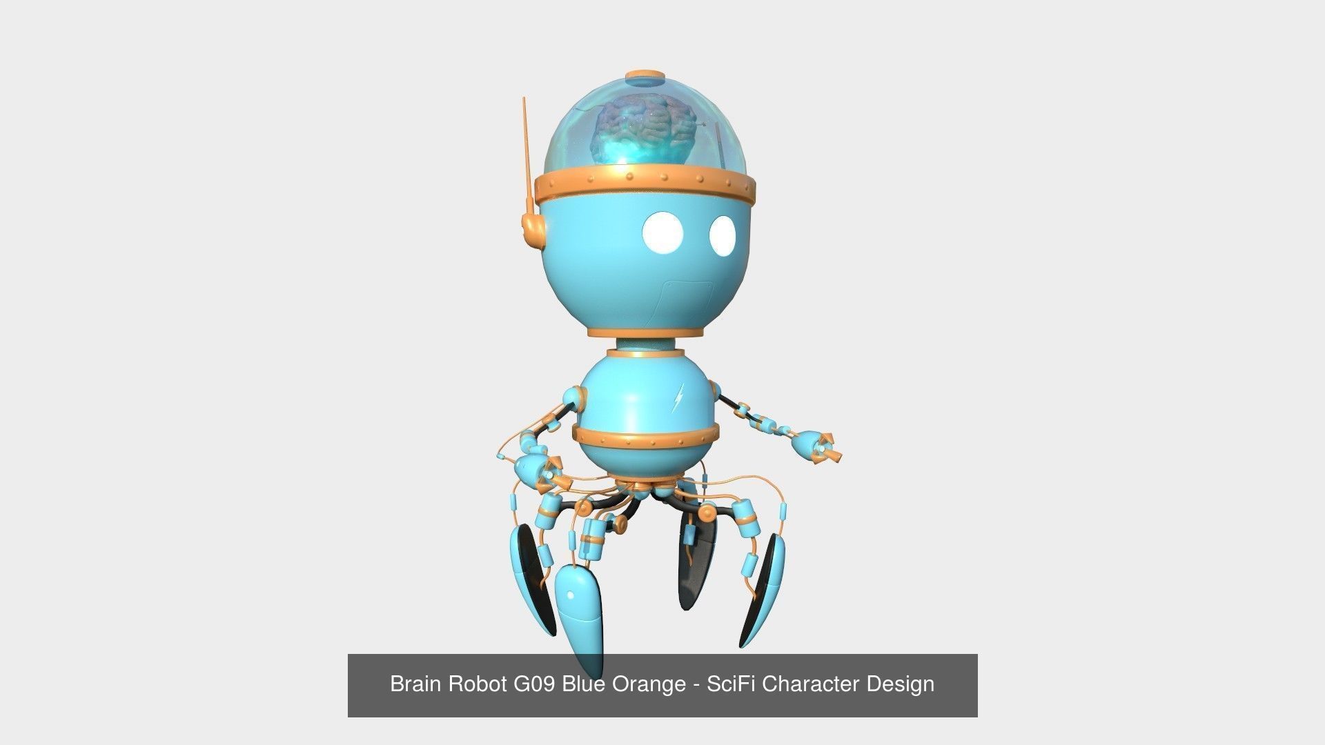 10 Brain Robots G Collection - SciFi Character Design _10