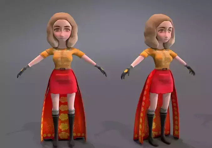 little woman with red cape