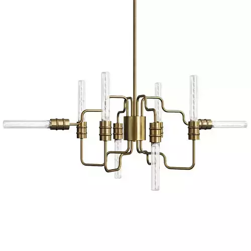 INDUSTRIAL ANGLED TANGLE CHANDELIER Low-poly 3D model