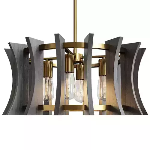 GARCIA CONVERTIBLE CHANDELIER  Low-poly 3D model