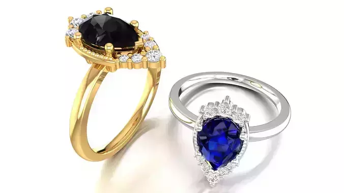 Pear Engagement Ring