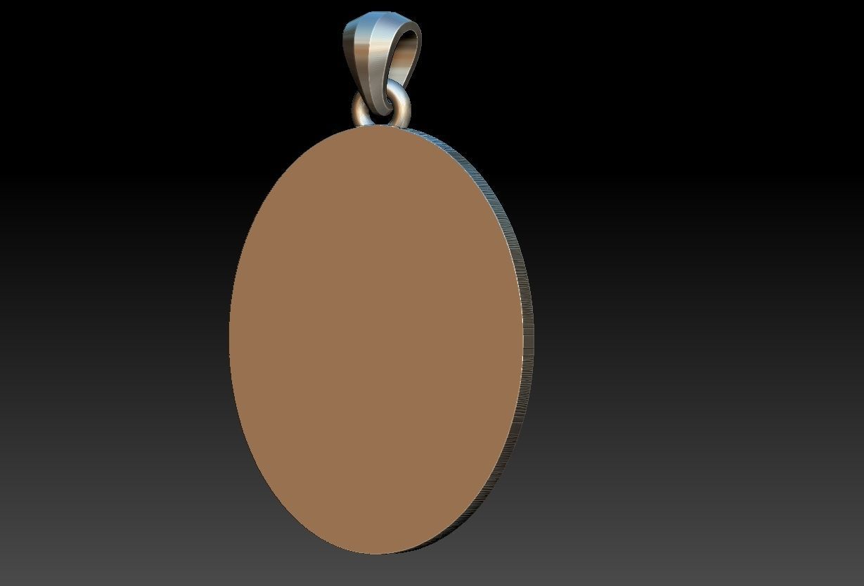 Saint Peter Sao Pedro Medal  3D print model_6