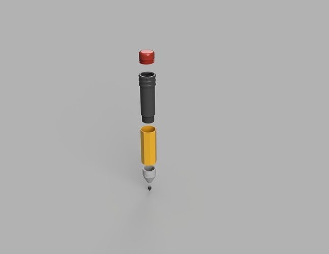 Pencil Shaped Pencil Case  3D print model