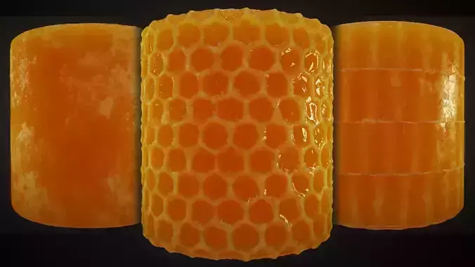 Seamless honeycomb and honey textures Texture