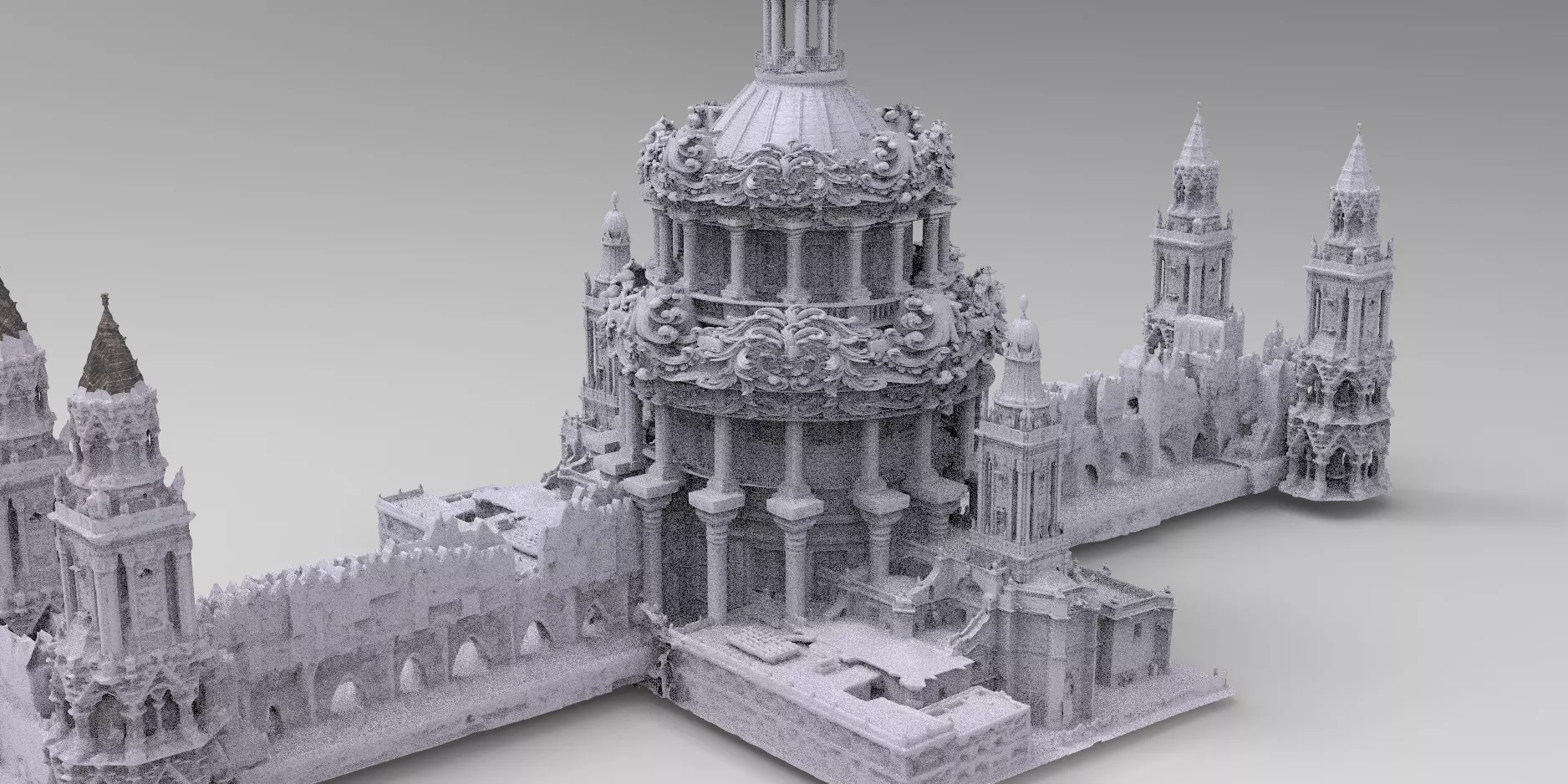 Baroque Fantasy london bridges 3D 3D model_0
