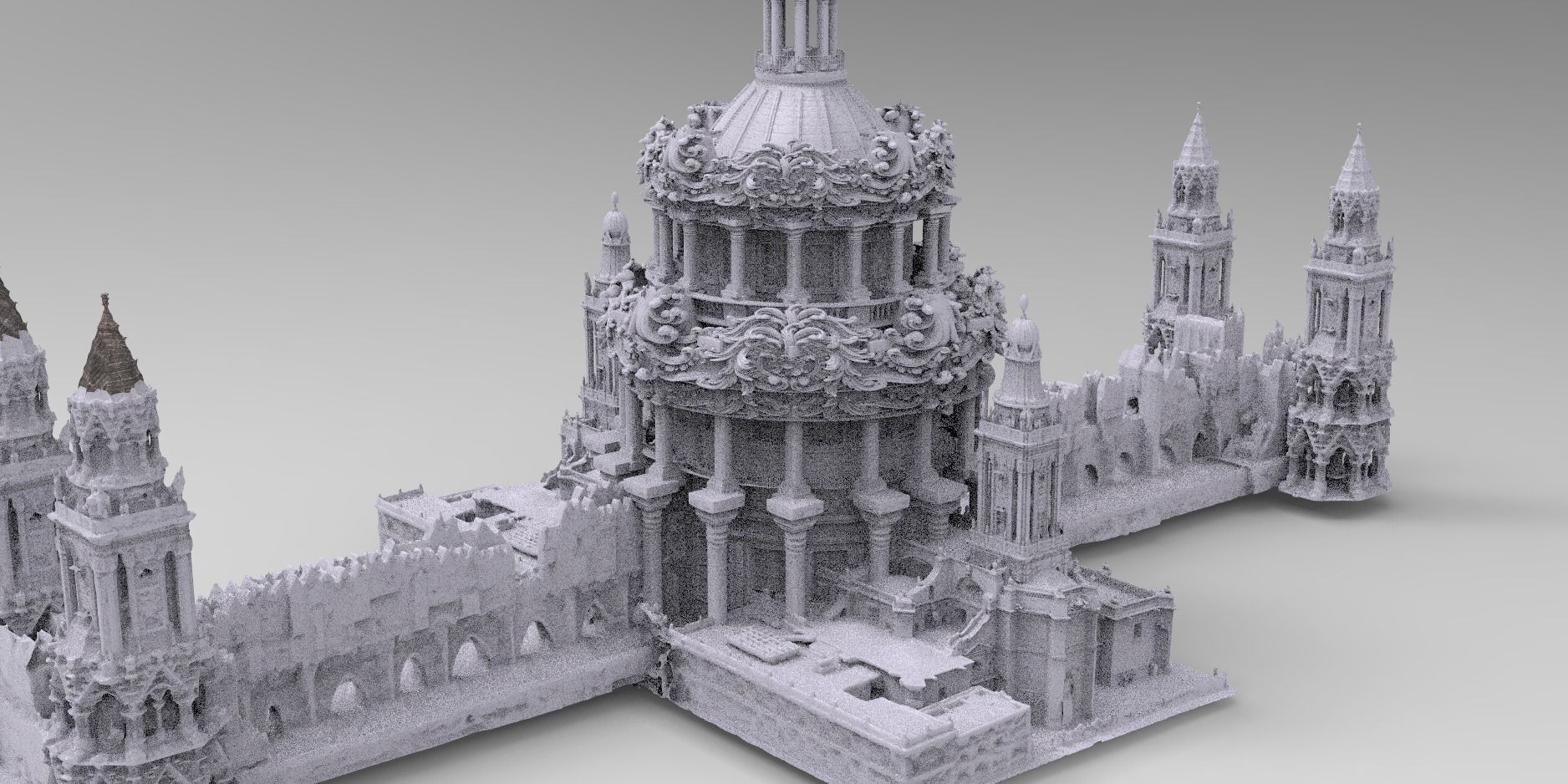 Baroque Fantasy london bridges 3D 3D model_1