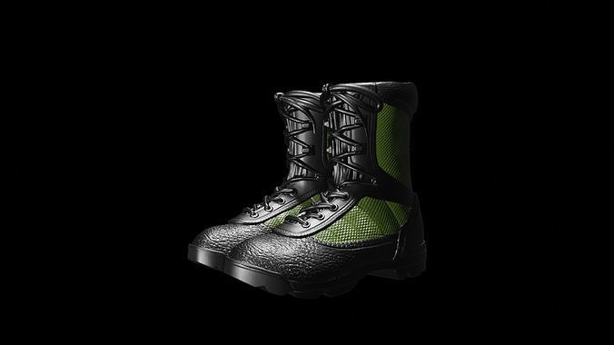 Military Jungle Boots 3D print model