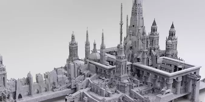 Baroque Fantasy London bridges City 1  3D model