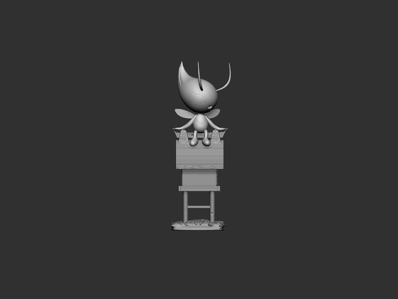 pokemon celebi 3D print model_9