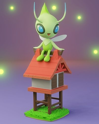 pokemon celebi 3D print model