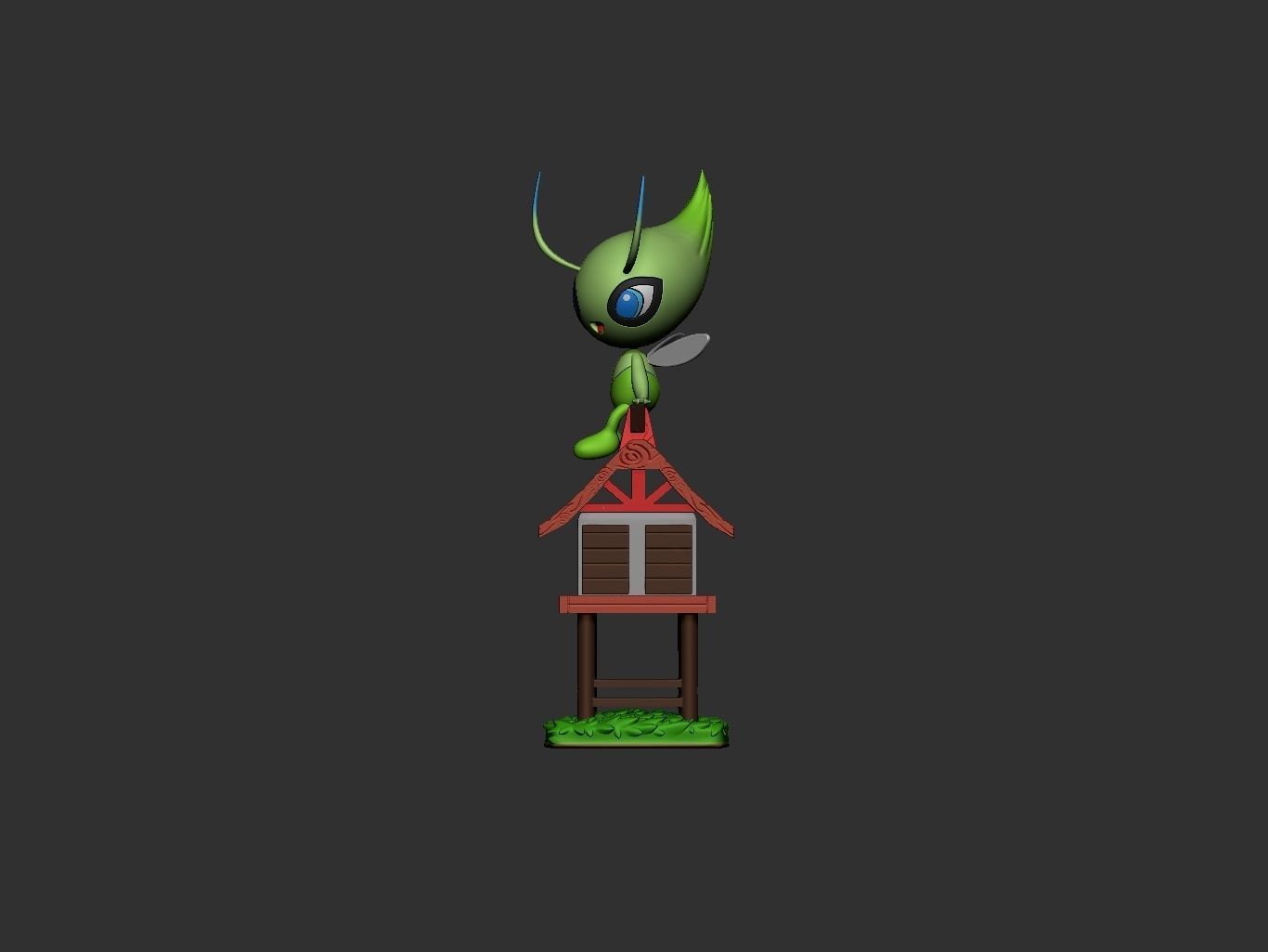 pokemon celebi 3D print model_6