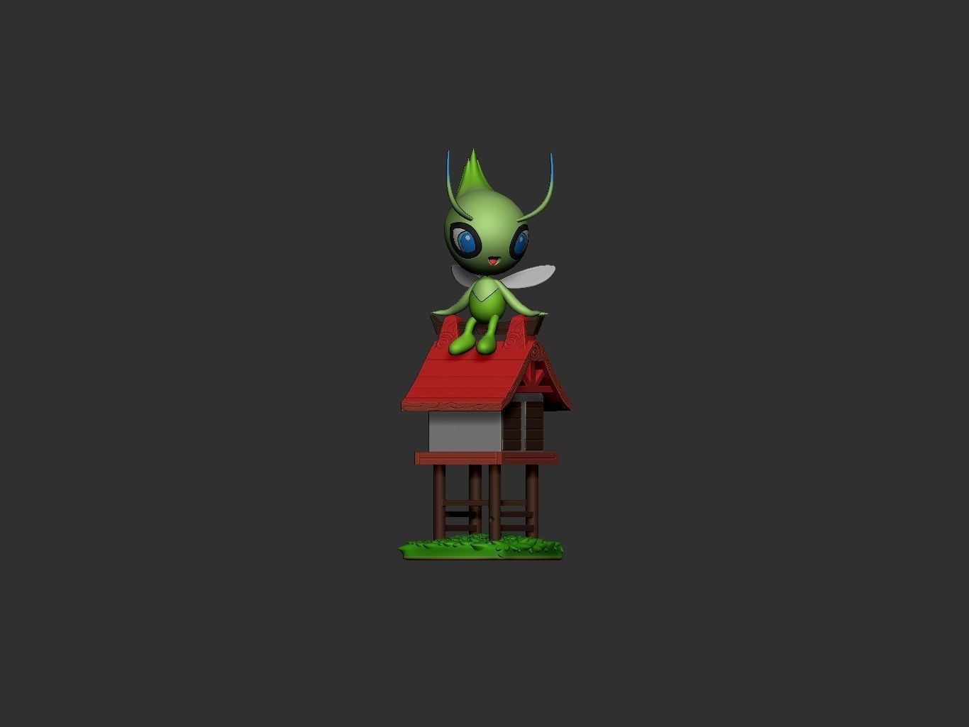 pokemon celebi 3D print model_1