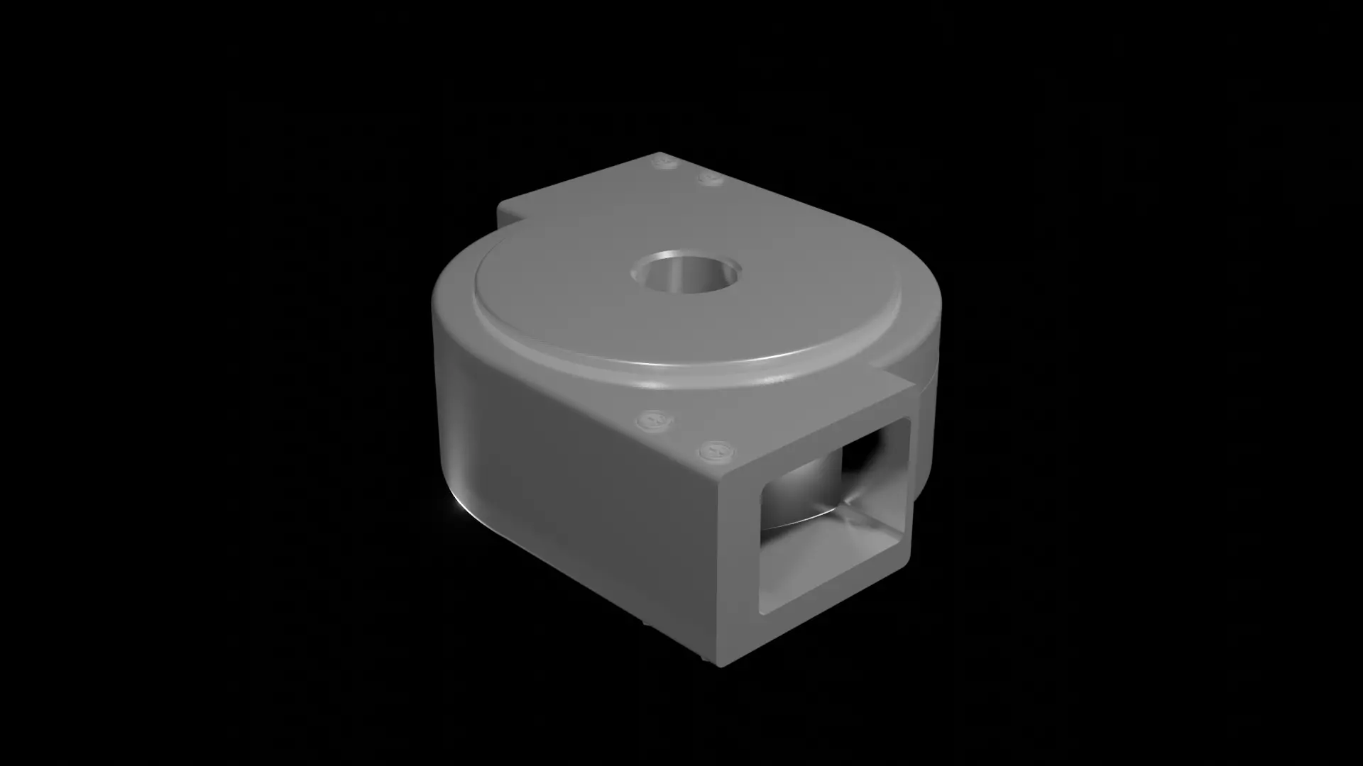 Industrial Part Casing 3D model_0