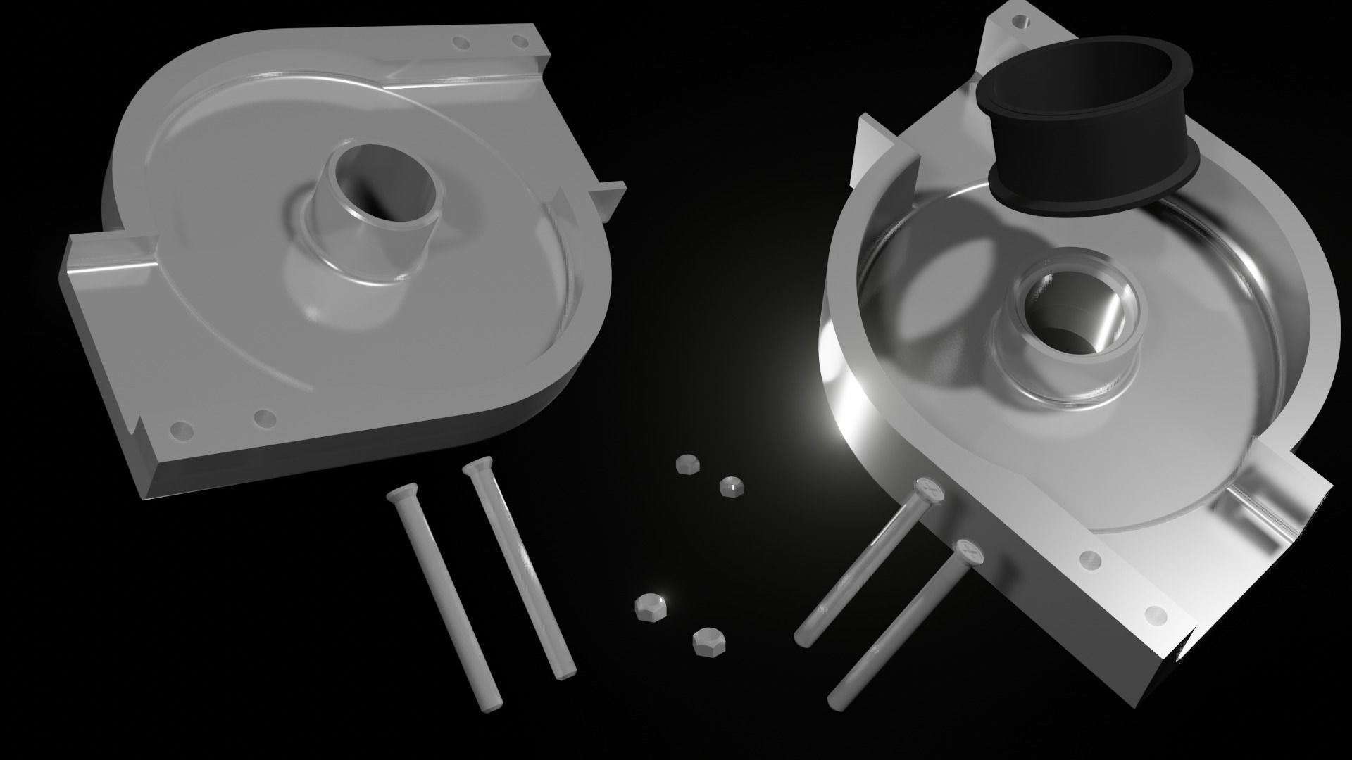 Industrial Part Casing 3D model_4