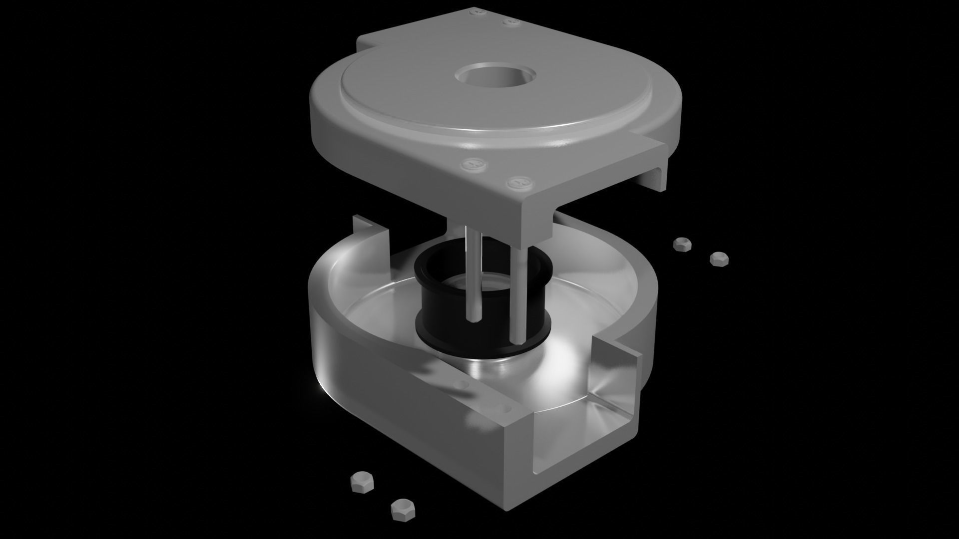 Industrial Part Casing 3D model_1