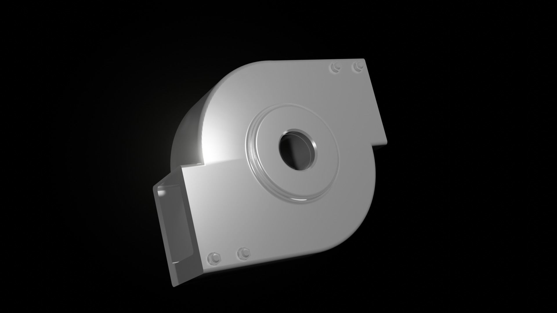 Industrial Part Casing 3D model_2