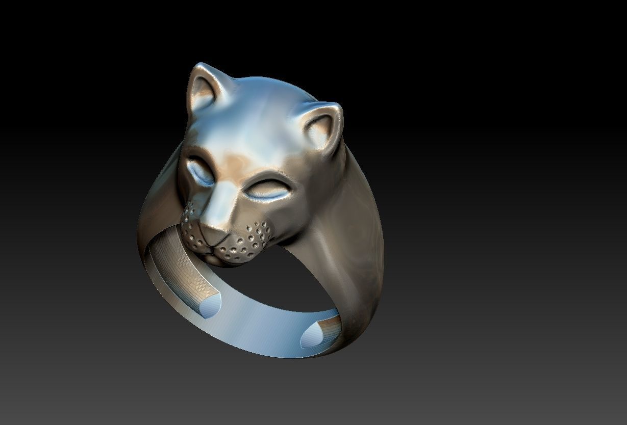 Pantera Ring  3D print model_11