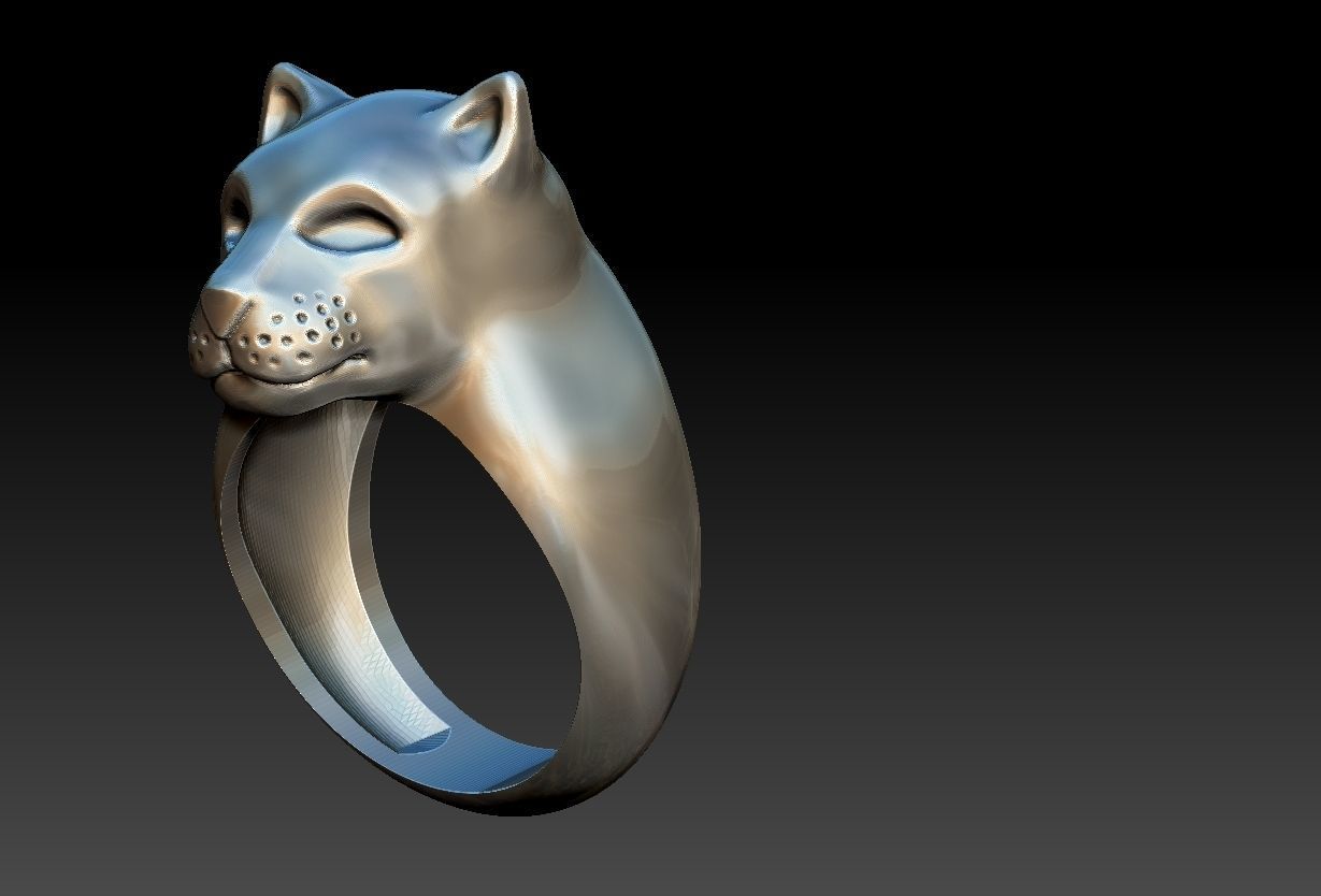 Pantera Ring  3D print model_10
