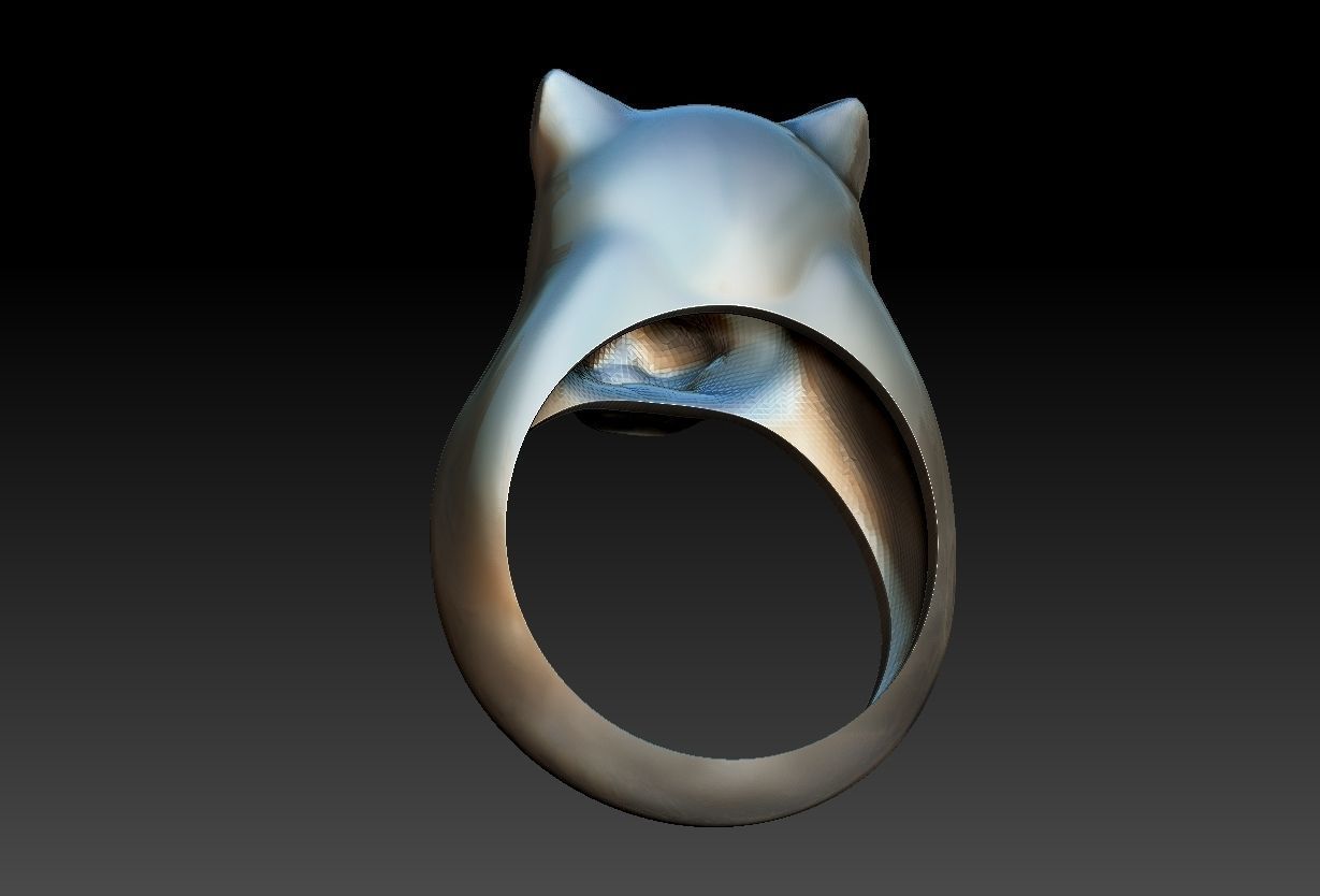 Pantera Ring  3D print model_5