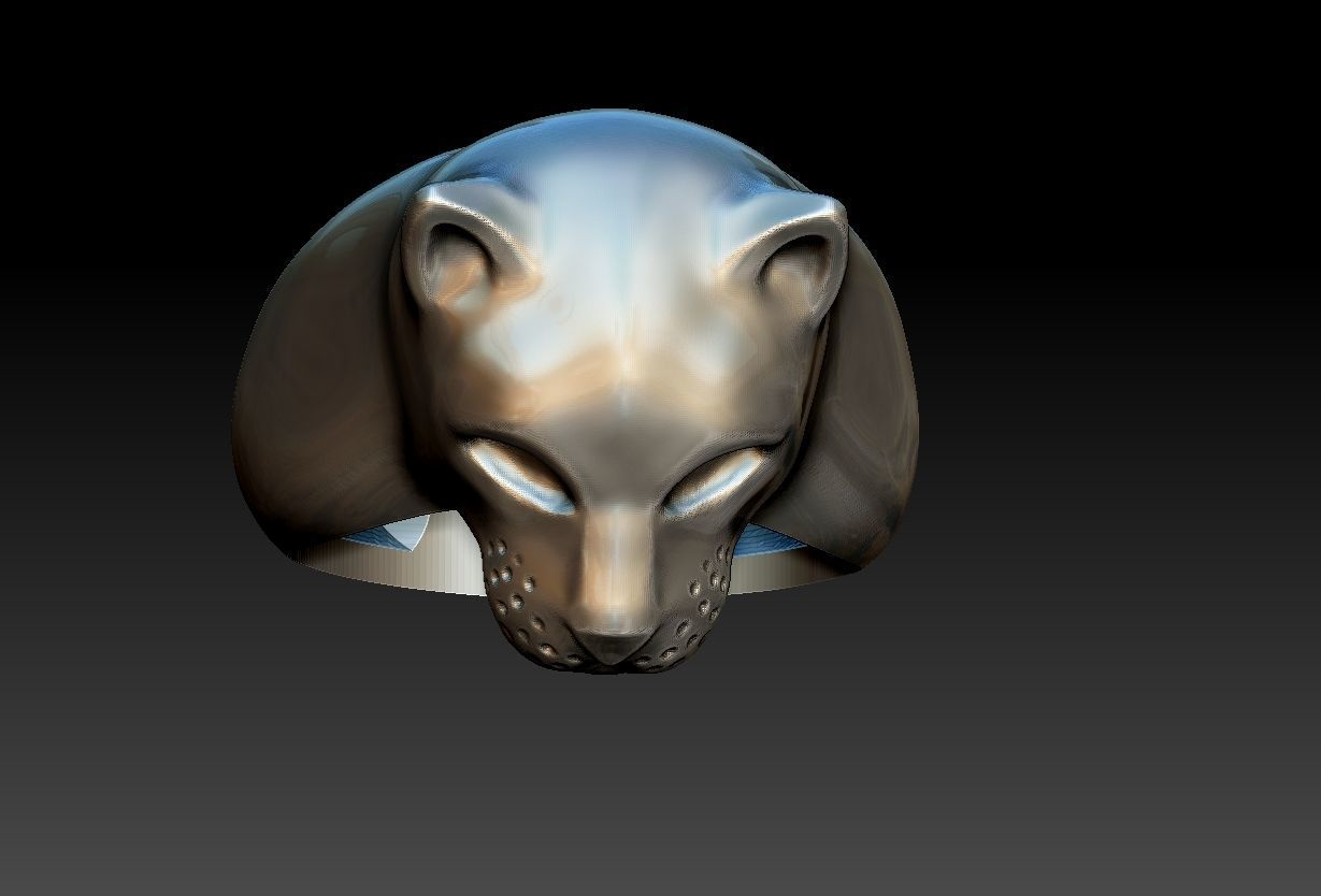 Pantera Ring  3D print model_13