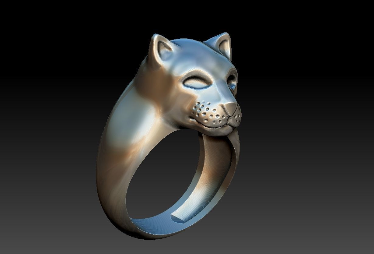 Pantera Ring  3D print model_1