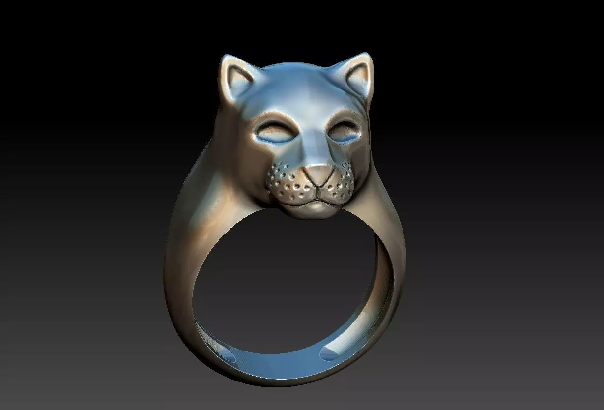 Pantera Ring  3D print model_0