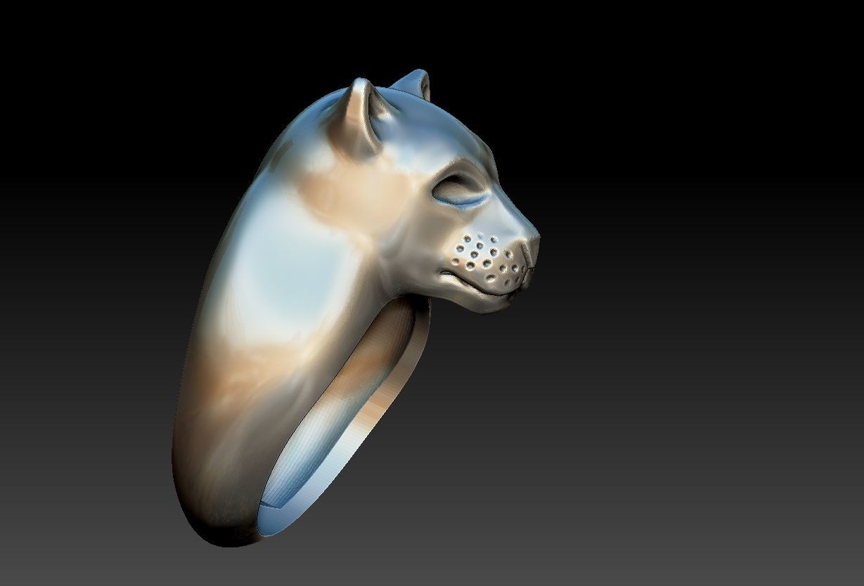 Pantera Ring  3D print model_2