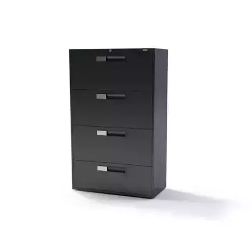 Black File Cabinet
