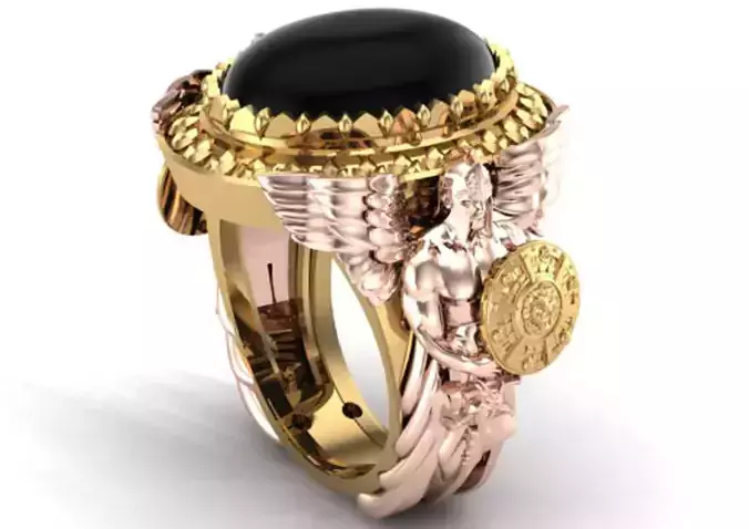 warrior ring 3D print model